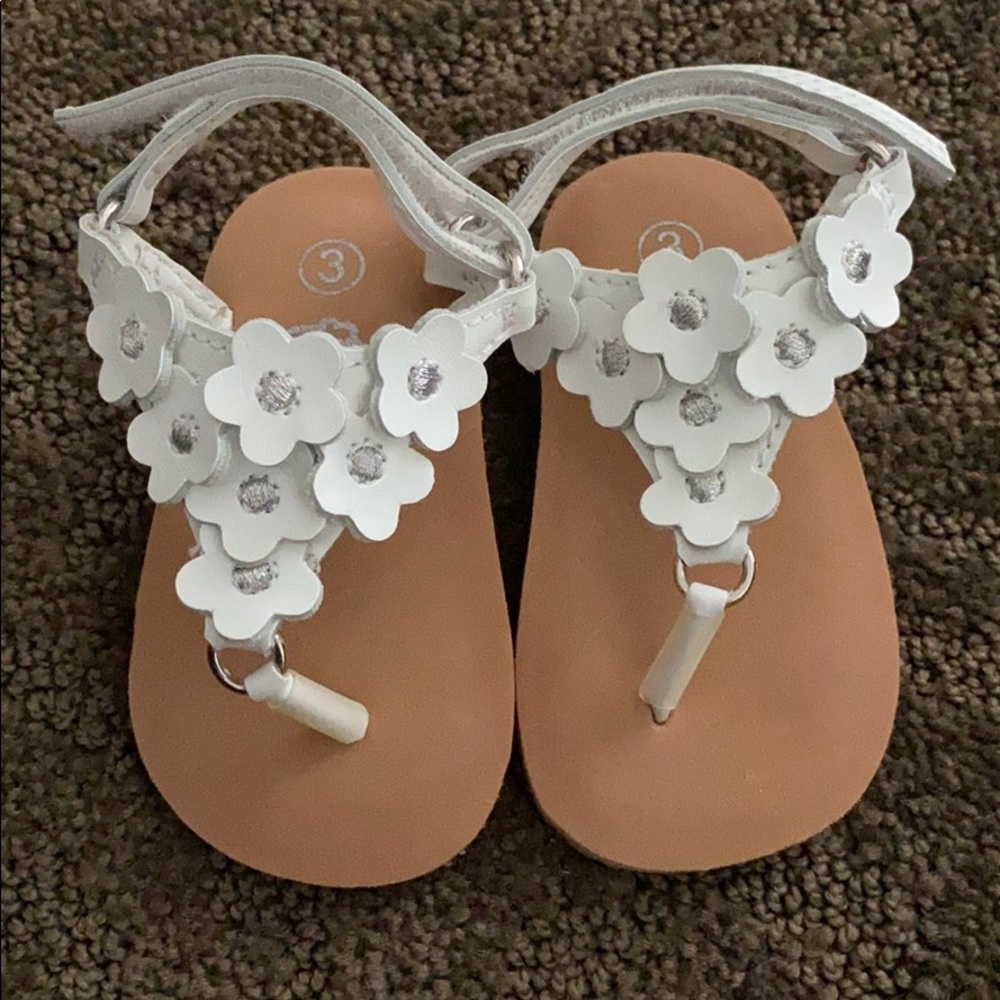 White Baby Girl sandals.